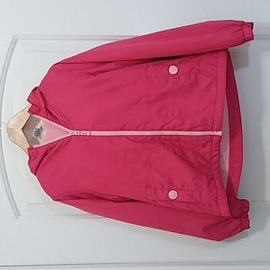 Cherokee Hot Pink Hooded Lightweight Zip Up Jacket